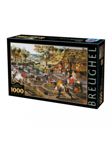 Primavara, Puzzle D-Toys Pieter Breughel The Younger, 1000