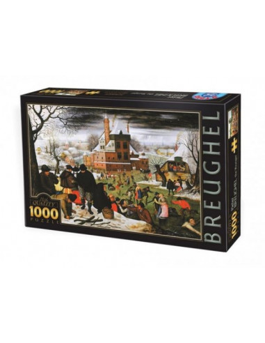 Iarna, Puzzle D-Toys Pieter Breughel The Younger, 1000