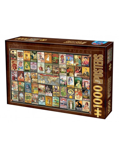 Puzzle D-Toys Vintage Model 1, 1000 Piese,Uniq74362-01