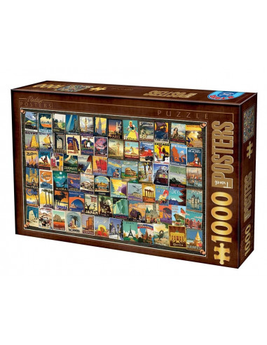 Puzzle D-Toys Vintage Model 2, 1000 Piese,Uniq74362-02
