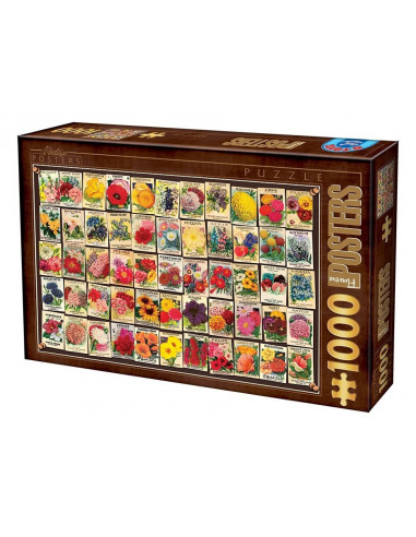 Puzzle D-Toys Vintage Model 3, 1000 Piese,Uniq74362-03