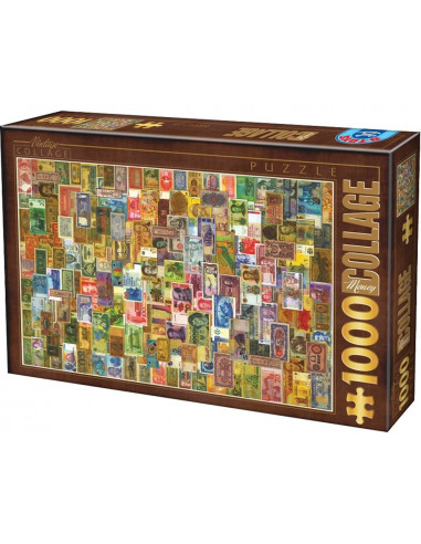 Puzzle D-Toys Vintage Model 4, 1000 Piese,Uniq74362-04