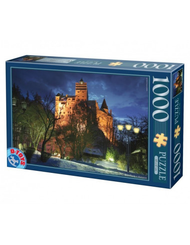 Castelul Bran Noaptea, Puzzle D-Toys Imagini Din Romania, 1000