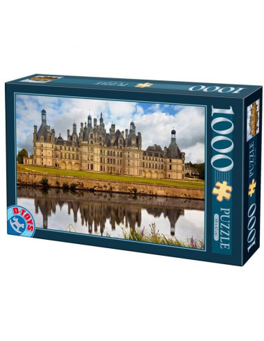 Puzzle D-Toys Castele Franceze Model 1, 1000 Piese,Uniq67562-1