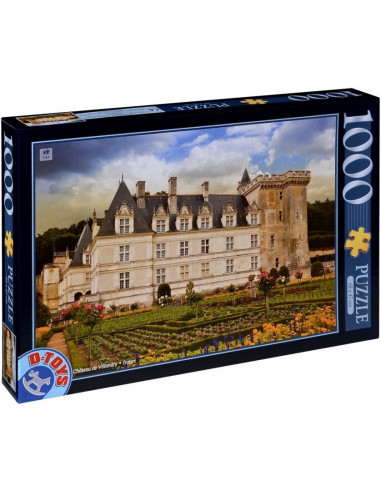 Puzzle D-Toys Castele Franceze Model 4, 1000 Piese,Uniq67562-4