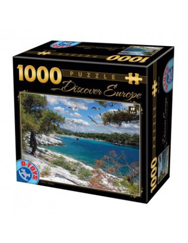 Corfu, Puzzle D-Toys Descopera Europa Model 2, 1000