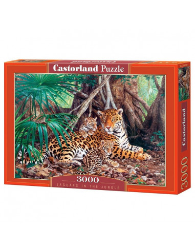 Jaguari In Jungla, Puzzle Castorland, 3000 Piese,Uniq300280