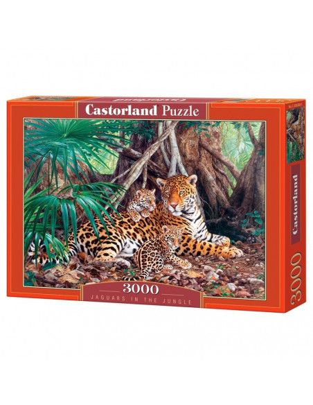 Jaguari In Jungla, Puzzle Castorland, 3000 Piese,Uniq300280
