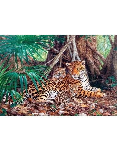 Jaguari In Jungla, Puzzle Castorland, 3000 Piese,Uniq300280