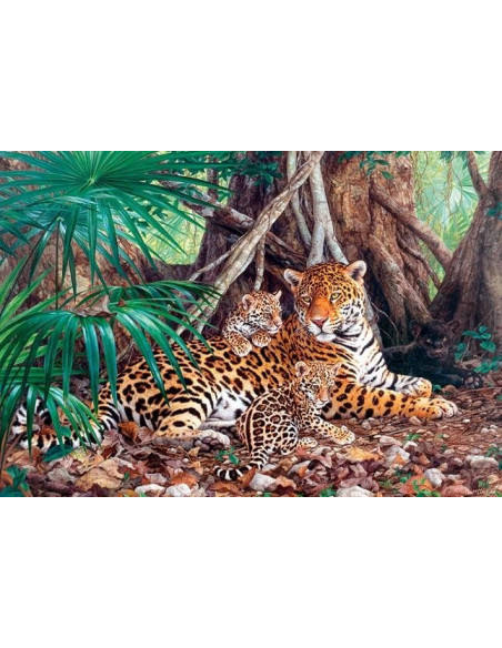 Jaguari In Jungla, Puzzle Castorland, 3000 Piese,Uniq300280
