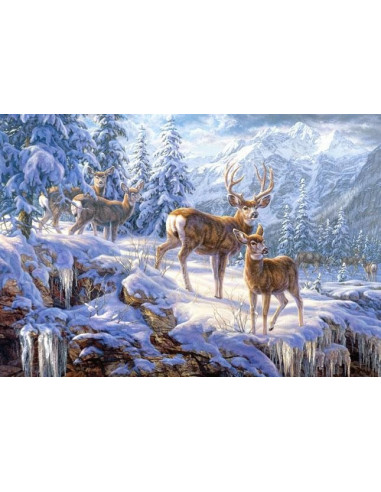 Munti Iarna, Puzzle Castorland, 1000 Piese,Uniq102501