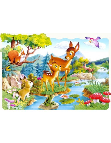 Caprioare, Puzzle Castorland Maxi, 20 Piese,Uniq02177