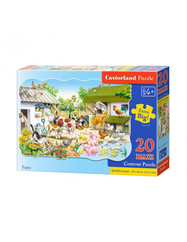 Ferma, Puzzle Castorland Maxi, 20 Piese,Uniq02214
