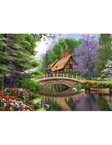 Casuta De Pe Rau, Puzzle Castorland, 1000 Piese,Uniq102365