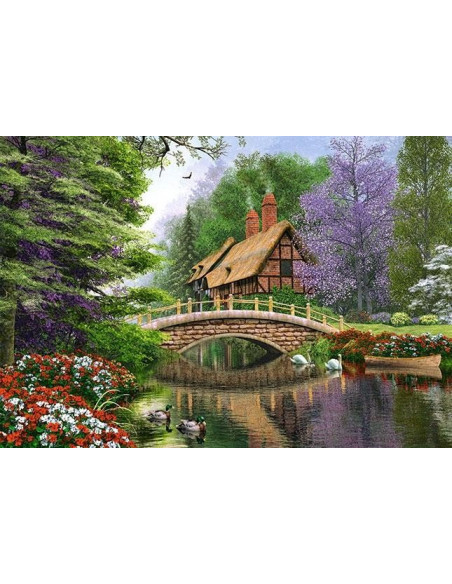 Casuta De Pe Rau, Puzzle Castorland, 1000 Piese,Uniq102365