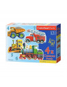 Vehicule, Puzzle Castorland 4 In 1 - 4, 5, 6, 7 Piese,Uniq4256