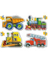 Vehicule, Puzzle Castorland 4 In 1 - 4, 5, 6, 7 Piese,Uniq4256