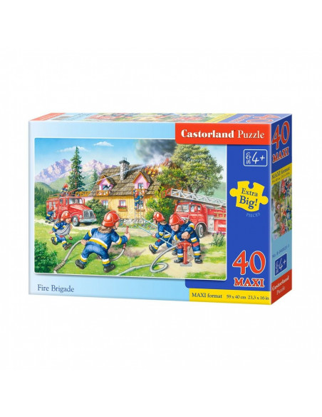 Pompieri, Puzzle Castorland Maxi, 40 Piese,Uniq040025