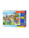 Pompieri, Puzzle Castorland Maxi, 40 Piese,Uniq040025