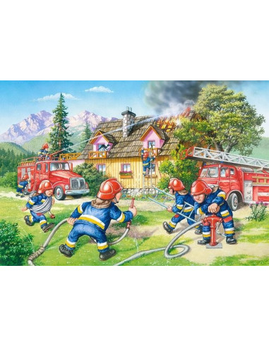 Pompieri, Puzzle Castorland Maxi, 40 Piese,Uniq040025