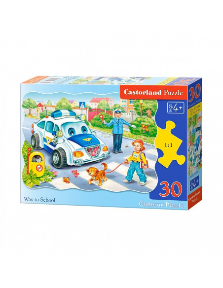 Drumul Catre Scoala, Puzzle Castorland, 30 Piese,Uniq3389