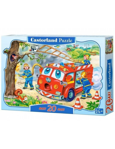 Pompieri, Puzzle Castorland Maxi, 20 Piese,Uniq02146