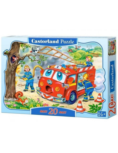 Pompieri, Puzzle Castorland Maxi, 20 Piese,Uniq02146