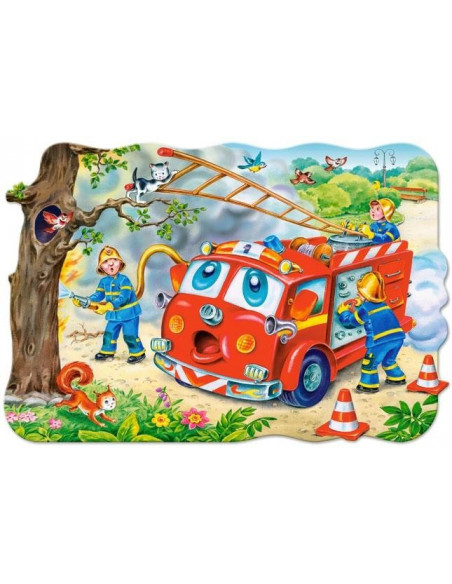 Pompieri, Puzzle Castorland Maxi, 20 Piese,Uniq02146