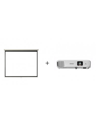 Pachet videoproiectie cu EPSON EB-E01, XGA 1024 x 768, 3300