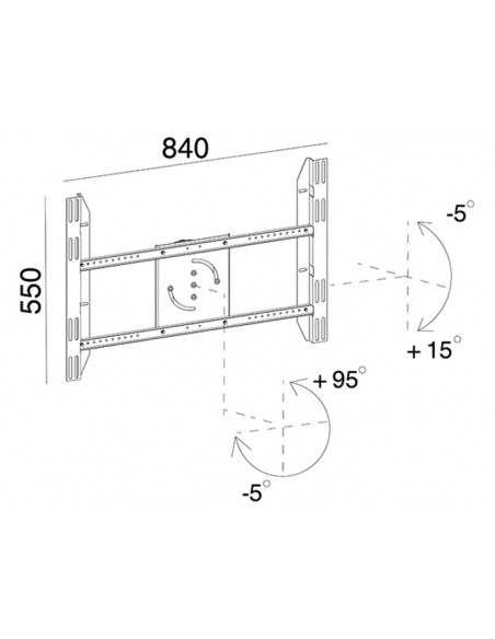 Stand TV Multibrackets pentru 2 monitoare 5310 + 6993