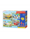Vehicule Amuzante, Puzzle Castorland 4 In 1 - 8, 12, 15, 20