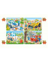 Vehicule Amuzante, Puzzle Castorland 4 In 1 - 8, 12, 15, 20