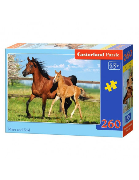 Mare And Foal, Puzzle Castorland, 260 Piese,Uniq27064