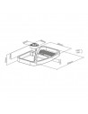Tava depozitare under-desk DA03-1 Blackmount,BM-DA03-1