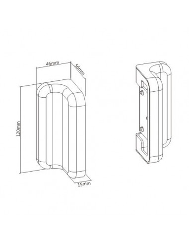 Placa de montare pe perete SlatWall, Blackmount SW02-4,BM-SW02-4