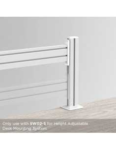 Bara orizontala Slatwall BlackMount SW01-4,ACCMAS-MB-SW01-4 2