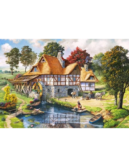 Water Mill Cottage, Puzzle Castorland, 2000 Piese,Uniq200498