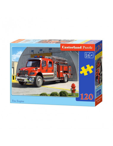 Fire Engine, Puzzle Castorland, 120 Piese,Uniq12831