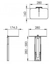 Polita pentru camera si difuzor Vogel's PVA5050,PVA 5050