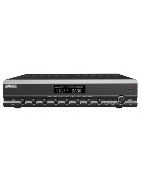 Amplificator cu mixer 250W, 2 zone, cu Remote Paging DSPPA