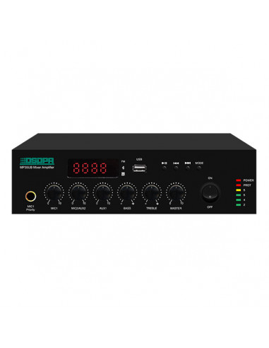 Amplificator cu mixer 60W pe 100V, DSPPA MP60UB cu USB, FM &