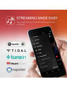 Amplificator stereo Tibo SIA75, 2x75W, LAN / Wi-Fi Streaming