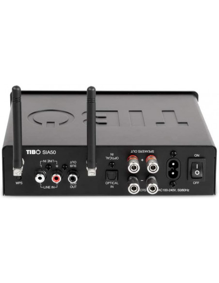 Amplificator stereo Tibo SIA50, 2x50W, Wi-Fi Streaming