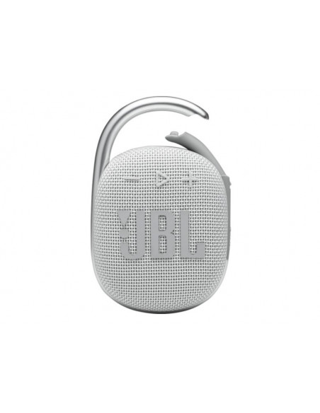 Boxa portabila JBL Clip 4, Bluetooth, IP67, 10H, Alb,JBLCLIP4WHT