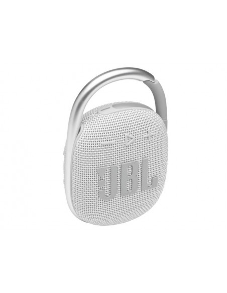 Boxa portabila JBL Clip 4, Bluetooth, IP67, 10H, Alb,JBLCLIP4WHT
