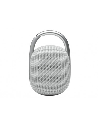 Boxa portabila JBL Clip 4, Bluetooth, IP67, 10H, Alb,JBLCLIP4WHT