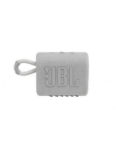 Boxa portabila JBL GO3, IPX67, Bluetooth, Alb,JBLGO3WHT