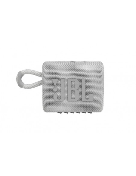 Boxa portabila JBL GO3, IPX67, Bluetooth, Alb,JBLGO3WHT