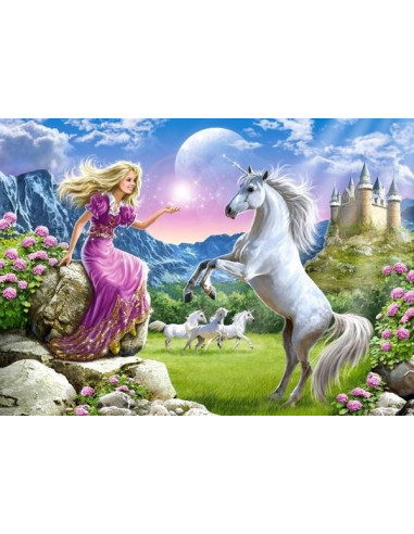 Prietenul Meu Unicornul, Puzzle Castorland, 180 Piese,Uniq18024