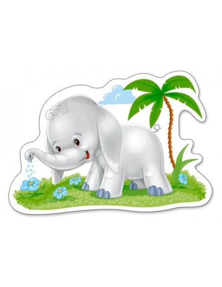 Animale Din Africa, Puzzle Castorland 4 In 1 - 3, 4, 6, 9